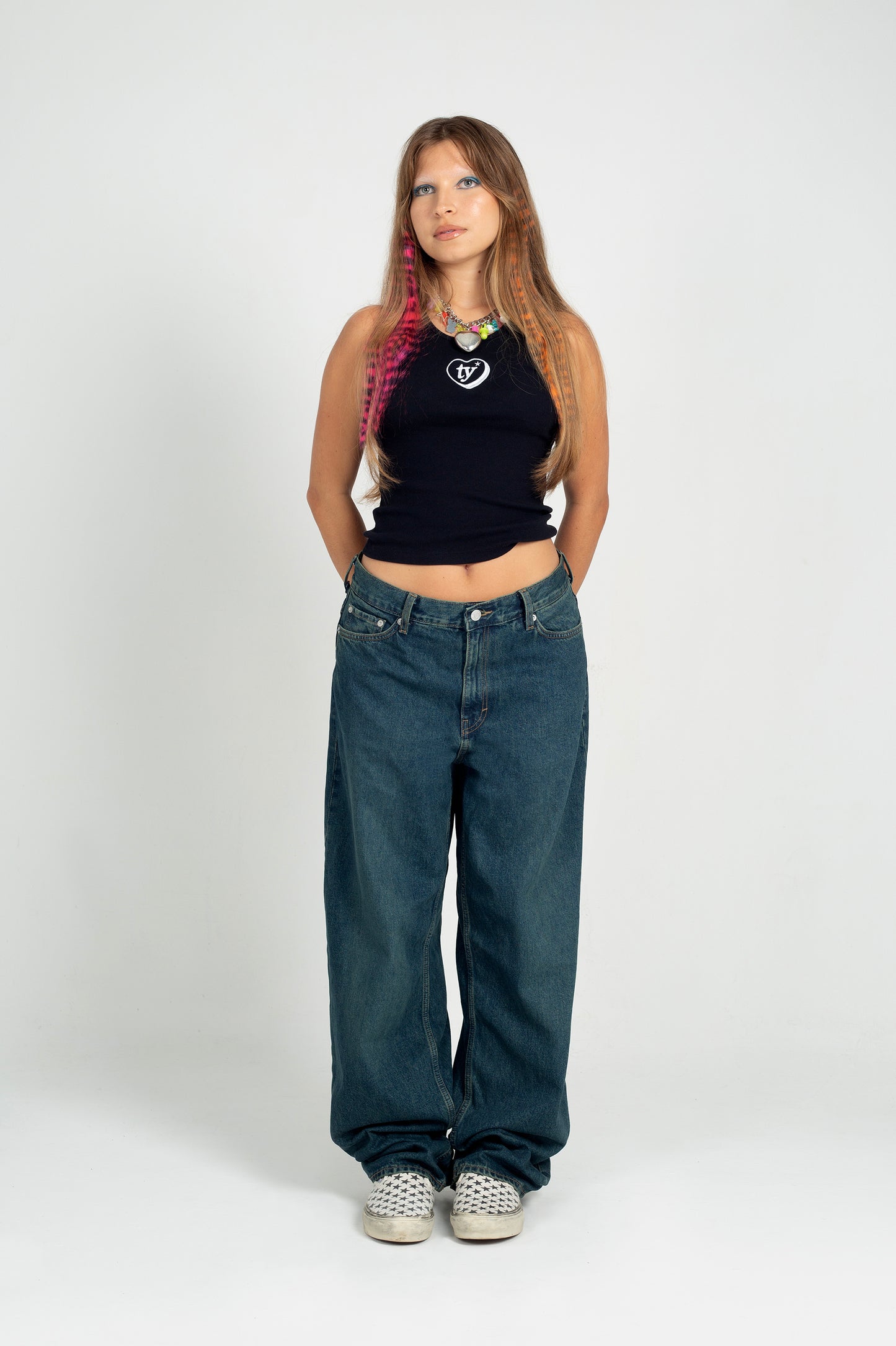 tank top "thankyou" black