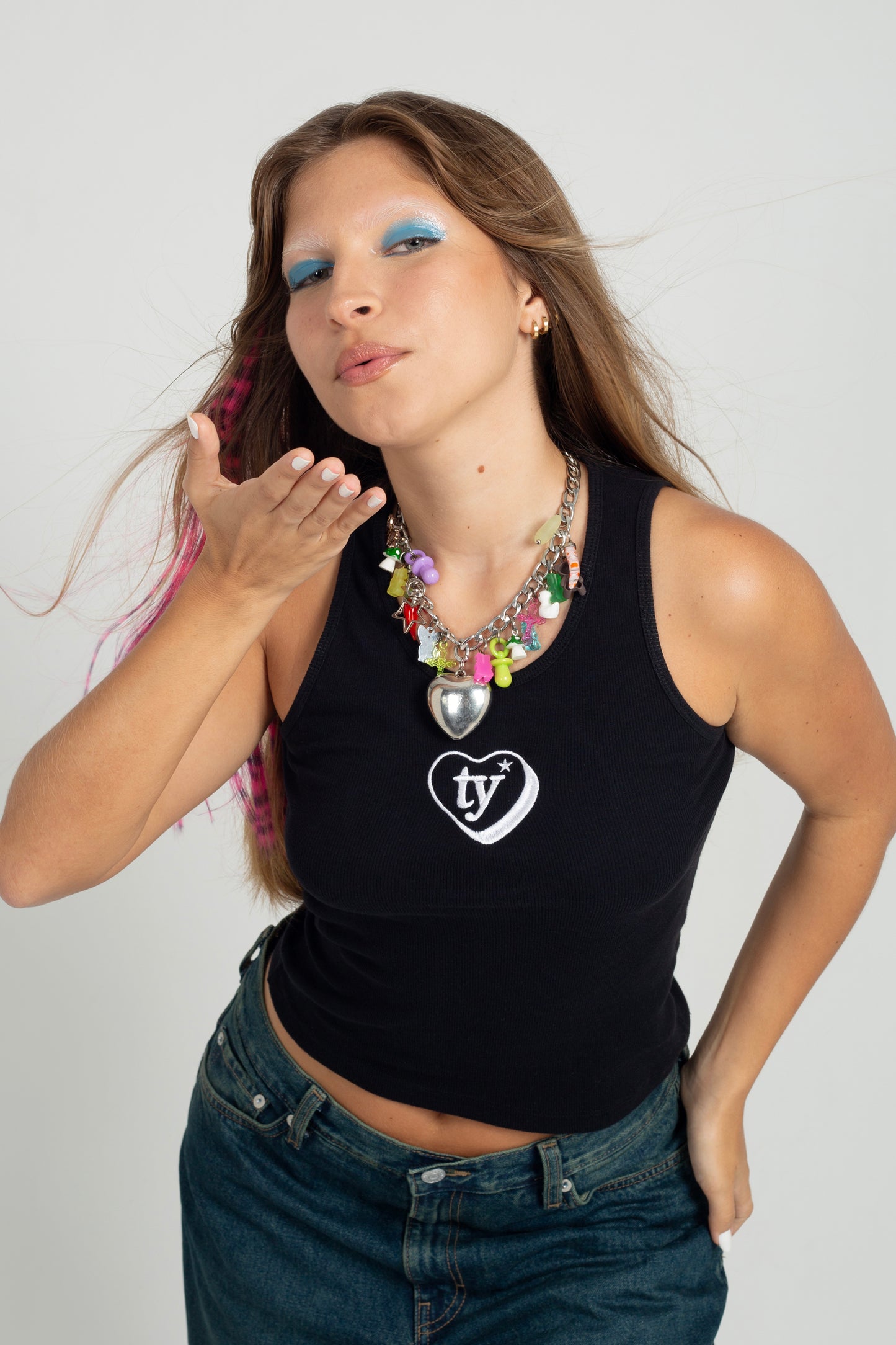 tank top "thankyou" black